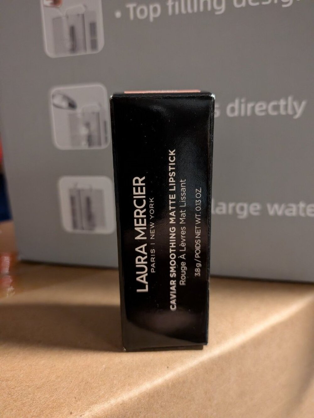 LAURA MERCIER Caviar Smoothing Matte Lipstick 143 NUDE SATEEN 3.8 g / .13 oz NIB